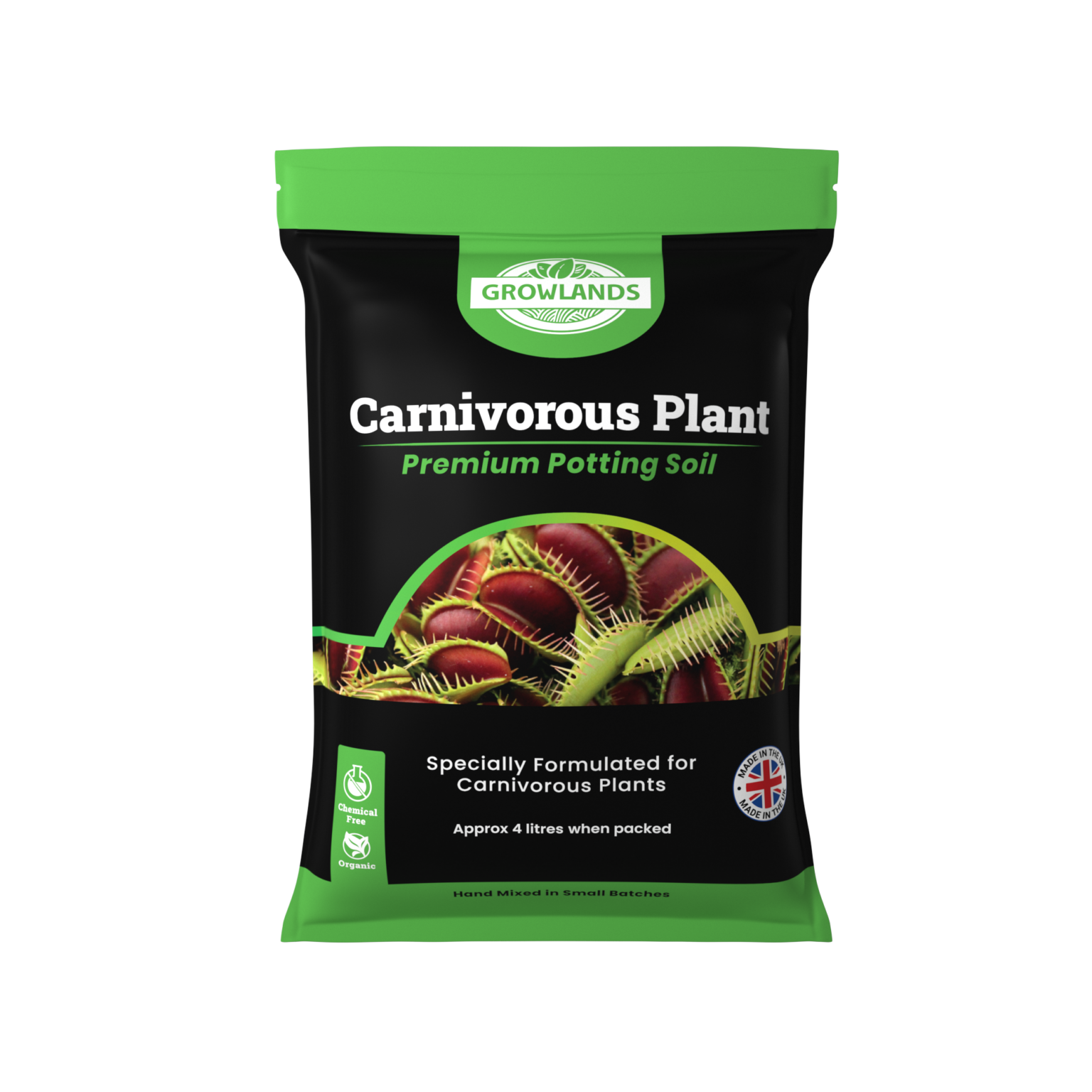 Carnivorous Plant Soil 4L GrowLands Plant Foods Plant Composts carnivorous-plant-soil-4l-growlands-plant-foods-plant-composts